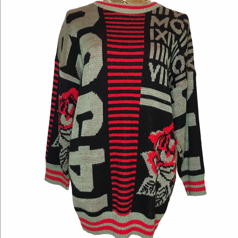 80’s Vintage Bel Ami oversized sweater abstract